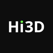 Hi3D (구 Hitem3D) 로고